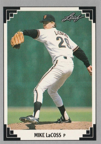 #309 Mike LaCoss - San Francisco Giants - 1991 Leaf Baseball