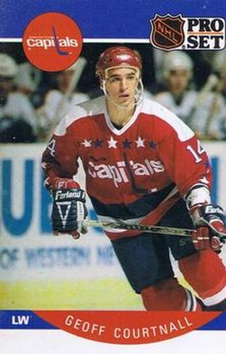 #309 Geoff Courtnall - Washington Capitals - 1990-91 Pro Set Hockey