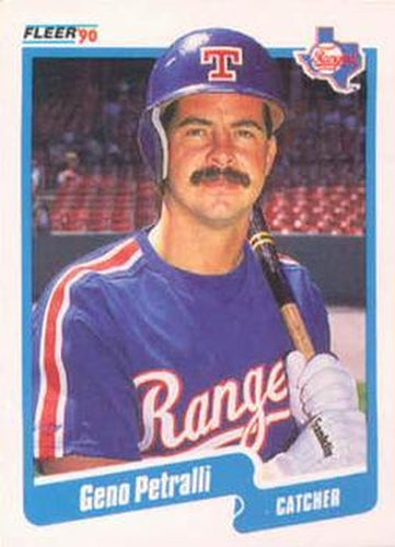 #309 Geno Petralli - Texas Rangers - 1990 Fleer USA Baseball