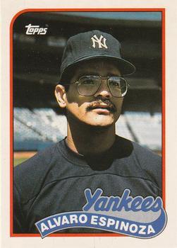 #30T Alvaro Espinoza - New York Yankees - 1989 Topps Traded Baseball