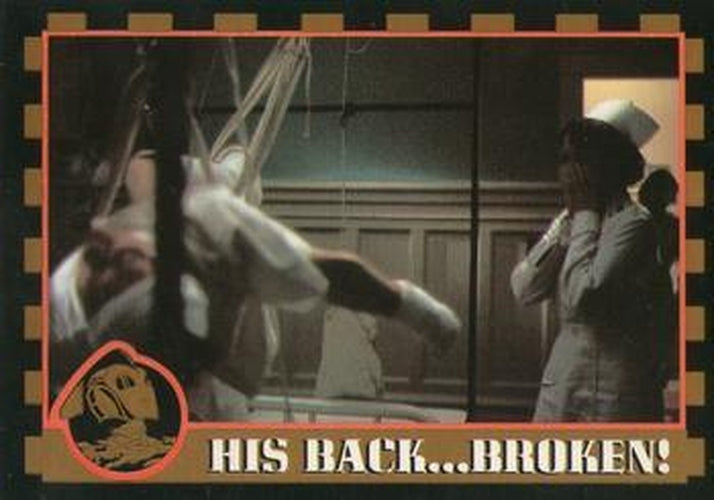#30 His Back...Broken! - 1991 Topps The Rocketeer