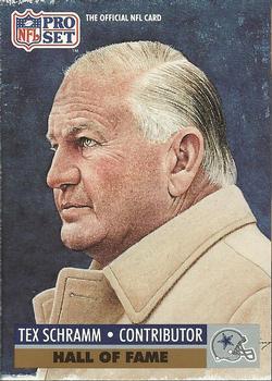 #30 Tex Schramm - Dallas Cowboys - 1991 Pro Set Football