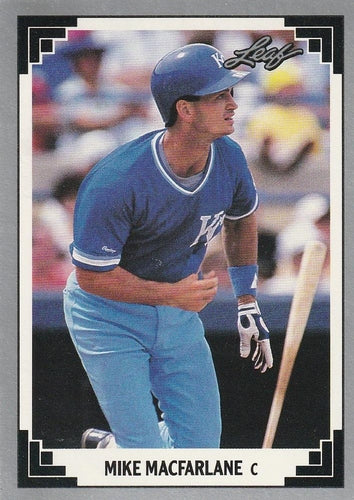 #30 Mike Macfarlane - Kansas City Royals - 1991 Leaf Baseball