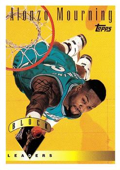 #30 Alonzo Mourning - Charlotte Hornets - 1995-96 Topps Basketball