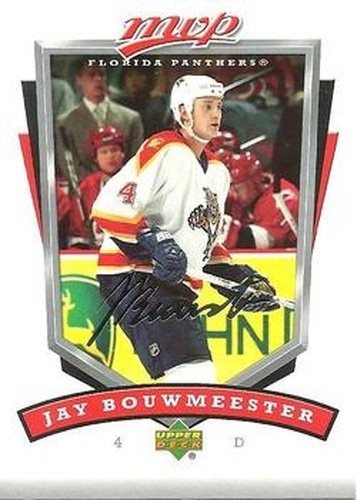 #130 Jay Bouwmeester - Florida Panthers - 2006-07 Upper Deck MVP Hockey