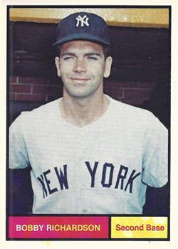 #30 Bobby Richardson - New York Yankees -1982 Galasso 1961 World Champions New York Yankees Baseball