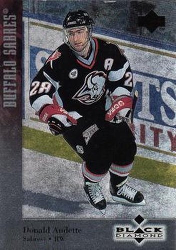 #30 Donald Audette - Buffalo Sabres - 1996-97 Upper Deck Black Diamond Hockey