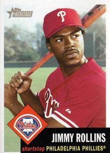 #30 Jimmy Rollins - Philadelphia Phillies - 2002 Topps Heritage Baseball