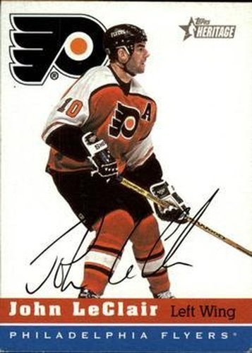 #30 John LeClair - Philadelphia Flyers - 2000-01 Topps Heritage Hockey