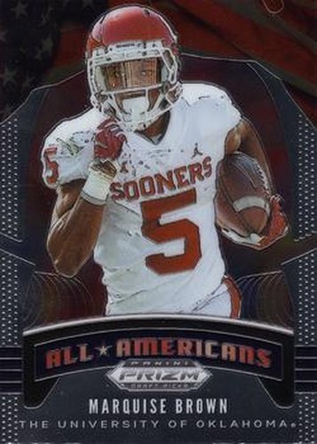 #30 Marquise Brown- Oklahoma Sooners - 2020 Panini Prizm Draft Picks Football
