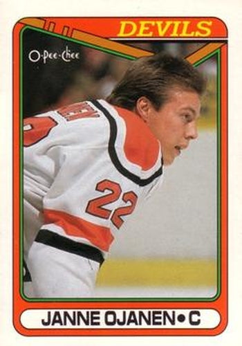 #30 Janne Ojanen - New Jersey Devils - 1990-91 O-Pee-Chee Hockey