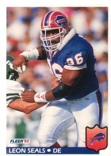 #30 Leon Seals - Buffalo Bills - 1992 Fleer Football