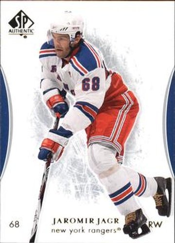 #30 Jaromir Jagr - New York Rangers - 2007-08 SP Authentic Hockey