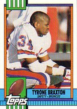 #30 Tyrone Braxton - Denver Broncos - 1990 Topps Football