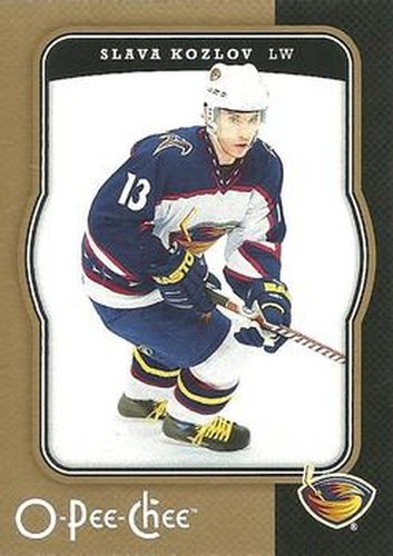 #30 Slava Kozlov - Atlanta Thrashers - 2007-08 O-Pee-Chee Hockey