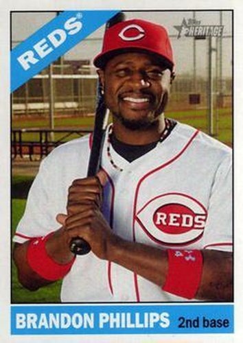 #30a Brandon Phillips - Cincinnati Reds - 2015 Topps Heritage Baseball