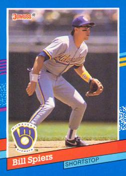 #310 Bill Spiers - Milwaukee Brewers - 1991 Donruss Baseball