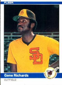 #310 Gene Richards - San Diego Padres - 1984 Fleer Baseball