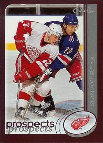 #310 Sean Avery - Detroit Red Wings - 2002-03 O-Pee-Chee Hockey