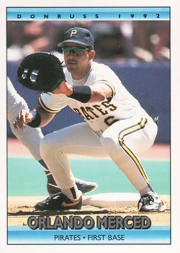 #310 Orlando Merced - Pittsburgh Pirates - 1992 Donruss Baseball