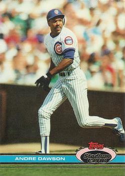 #310 Andre Dawson - Chicago Cubs - 1991 Stadium Club Baseball