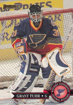 #310 Grant Fuhr - St. Louis Blues - 1995-96 Donruss Hockey