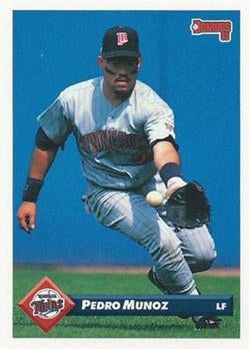 #311 Pedro Munoz - Minnesota Twins - 1993 Donruss Baseball