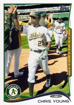 #311 Chris Young - Oakland Athletics - 2014 Topps Baseball