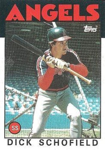 #311 Dick Schofield - California Angels - 1986 Topps Baseball