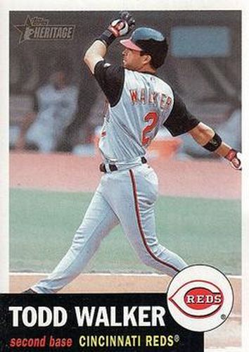 #311 Todd Walker - Cincinnati Reds - 2002 Topps Heritage Baseball