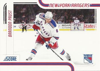 #312 Brandon Prust - New York Rangers - 2011-12 Score Hockey