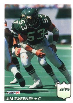 #312 Jim Sweeney - New York Jets - 1992 Fleer Football