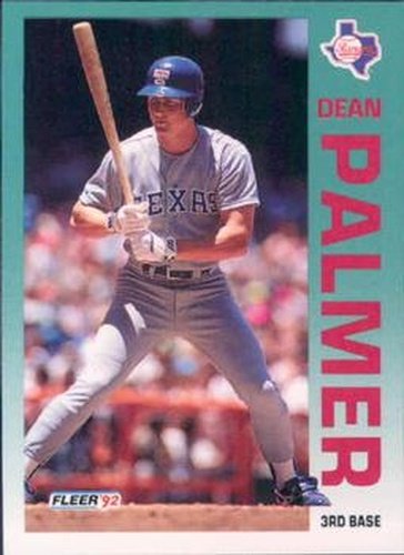 #312 Dean Palmer - Texas Rangers - 1992 Fleer Baseball