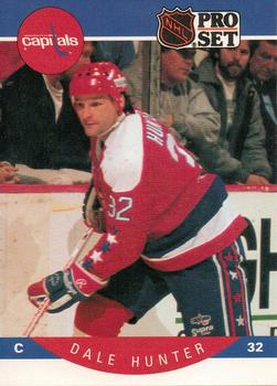 #312 Dale Hunter - Washington Capitals - 1990-91 Pro Set Hockey