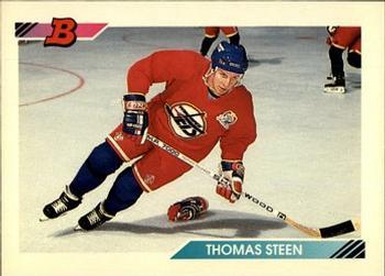#312 Thomas Steen - Winnipeg Jets - 1992-93 Bowman Hockey