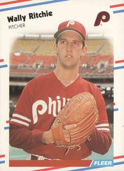 #312 Wally Ritchie - Philadelphia Phillies - 1988 Fleer Baseball