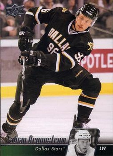 #312 Fabian Brunnstrom - Dallas Stars - 2010-11 Upper Deck Hockey