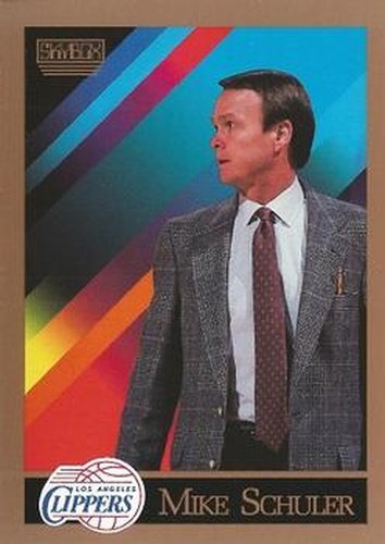 #312 Mike Schuler - Los Angeles Clippers - 1990-91 SkyBox Basketball