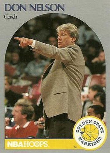 #313 Don Nelson - Golden State Warriors - 1990-91 Hoops Basketball
