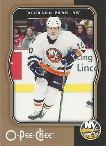 #313 Richard Park - New York Islanders - 2007-08 O-Pee-Chee Hockey
