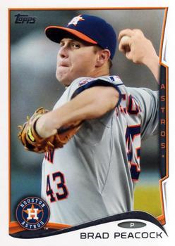 #313 Brad Peacock - Houston Astros - 2014 Topps Baseball