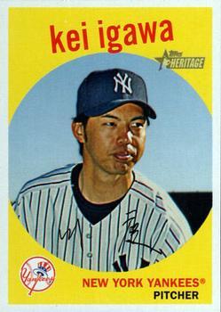 #313 Kei Igawa - New York Yankees - 2008 Topps Heritage Baseball