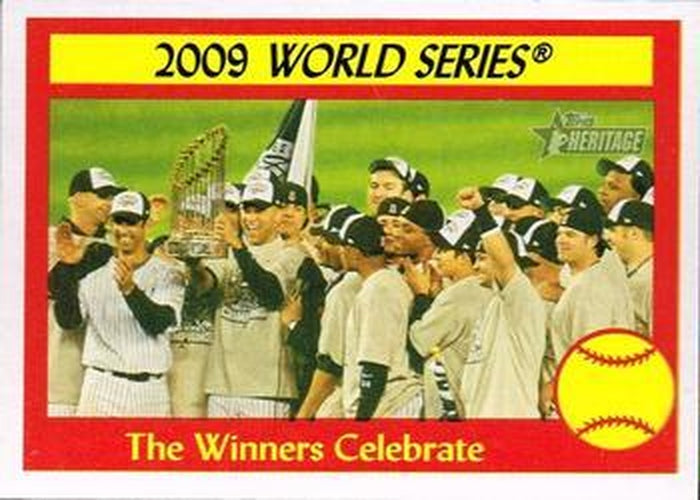 #313 The Winners Celebrate - New York Yankees - 2010 Topps Heritage Baseball