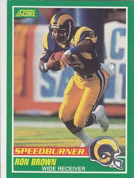 #313 Ron Brown - Los Angeles Rams - 1989 Score Football