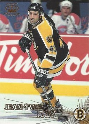 #313 Jean-Yves Roy - Boston Bruins - 1997-98 Pacific Crown Hockey