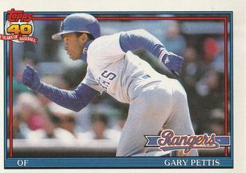 #314 Gary Pettis - Texas Rangers - 1991 O-Pee-Chee Baseball