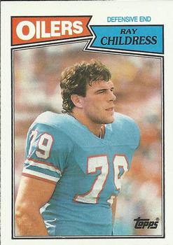 #314 Ray Childress - Houston Oilers - 1987 Topps Football