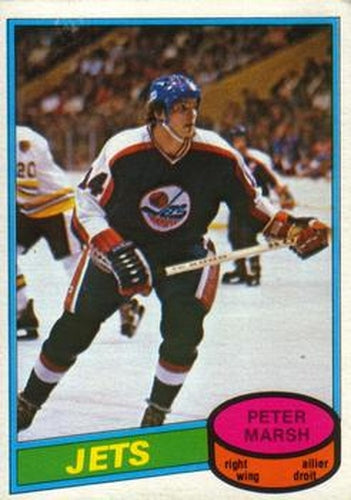 #314 Peter Marsh - Winnipeg Jets - 1980-81 O-Pee-Chee Hockey