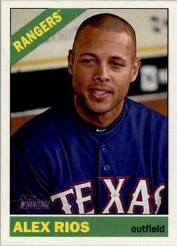 #314 Alex Rios - Texas Rangers - 2015 Topps Heritage Baseball