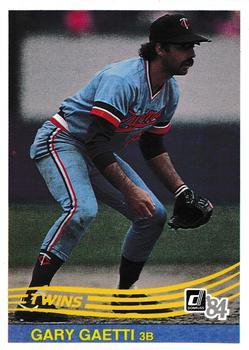 #314 Gary Gaetti - Minnesota Twins - 1984 Donruss Baseball